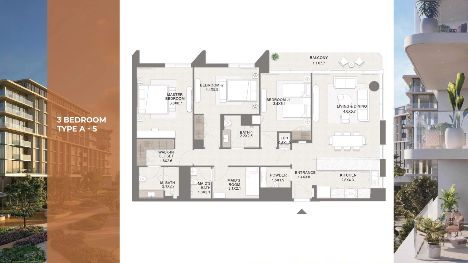 3 BR - Type A